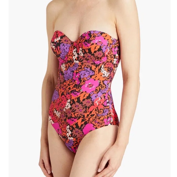 NEW PAUL SMITH Ladies Pink Floral One Piece Small Swimsuit - Picture 8 of 8
